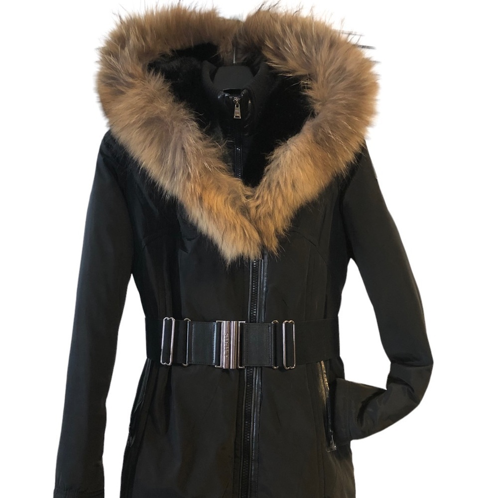 Sicily Clothing Co real fur hood trim jacket